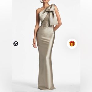 Sachin & babi - Bonnie Gown - Asymmetric One-Shoulder Column Dress With Bow